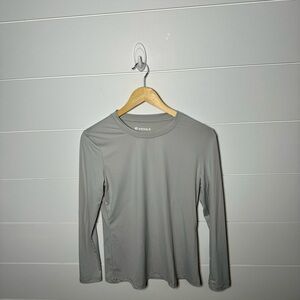 Grey Workout Top Longsleeve